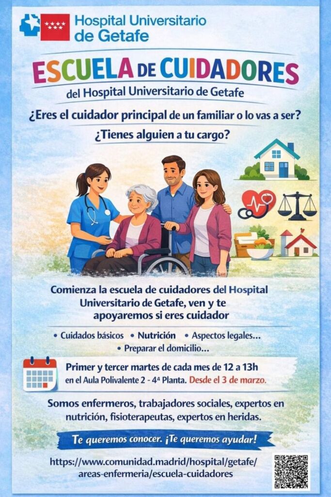 Escuela de Cuidadores organizada por el Hospital Universitario de Getafe